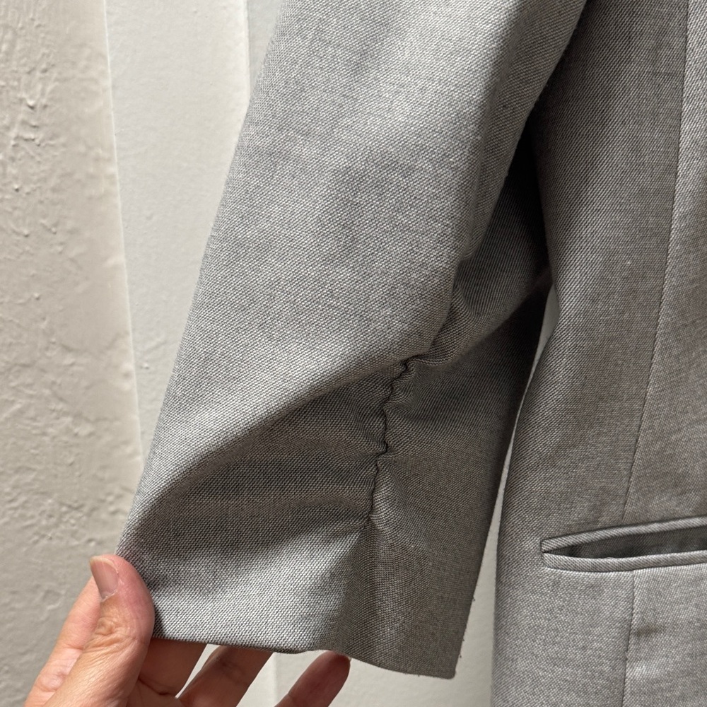 Calvin Klein Women's Light Gray Suit Jacket 14 - Picture 3 of 7